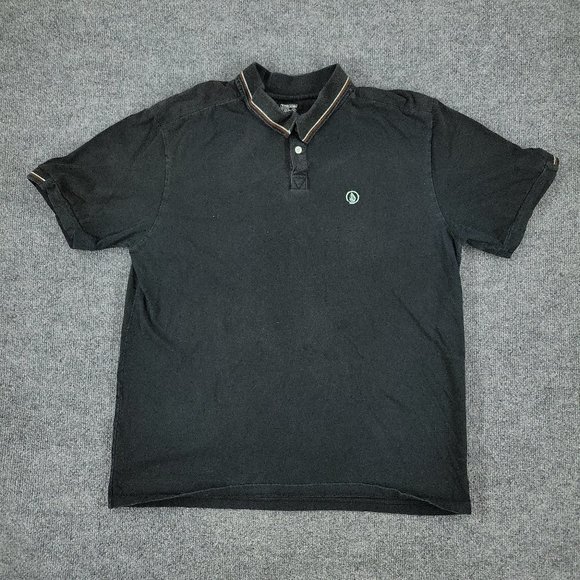 Shirts Polo Shirt Mens Extra Large Black Short Sleeve